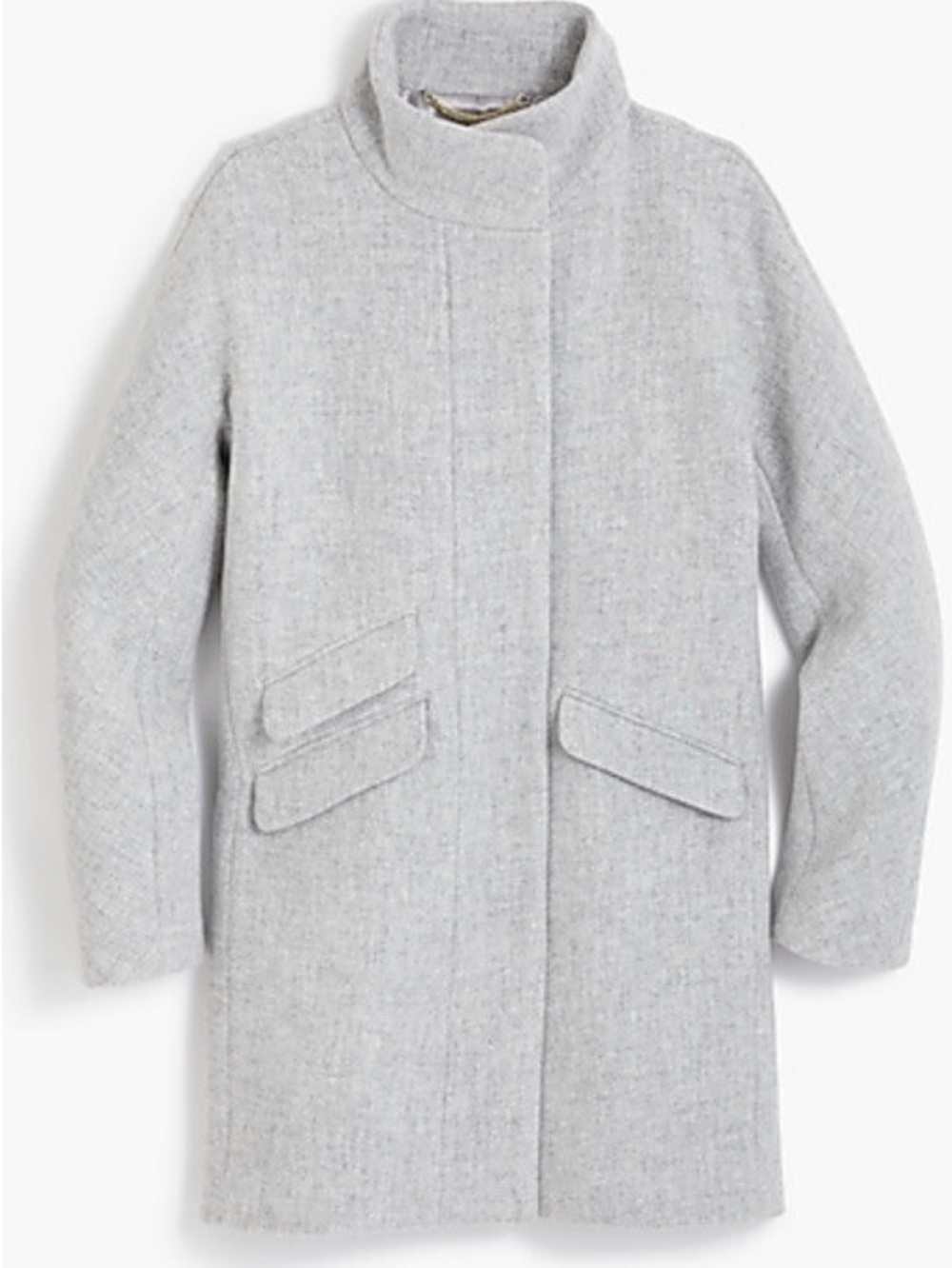 J. Crew Cocoon Coat in Italian Stadium-Cloth Wool - Heather Dusk - Size 6